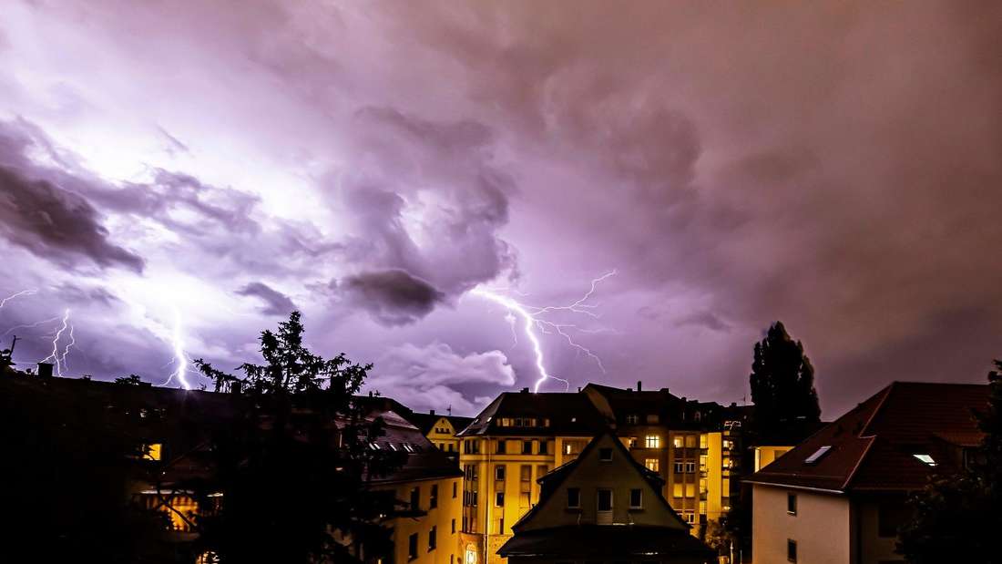 Gewitter über Stuttgart