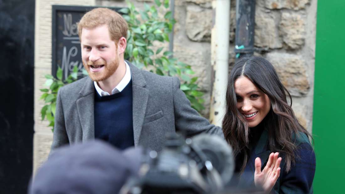 Prinz Harry und Meghan Markle besuchen Social Bite in Edinburgh, Schottland.