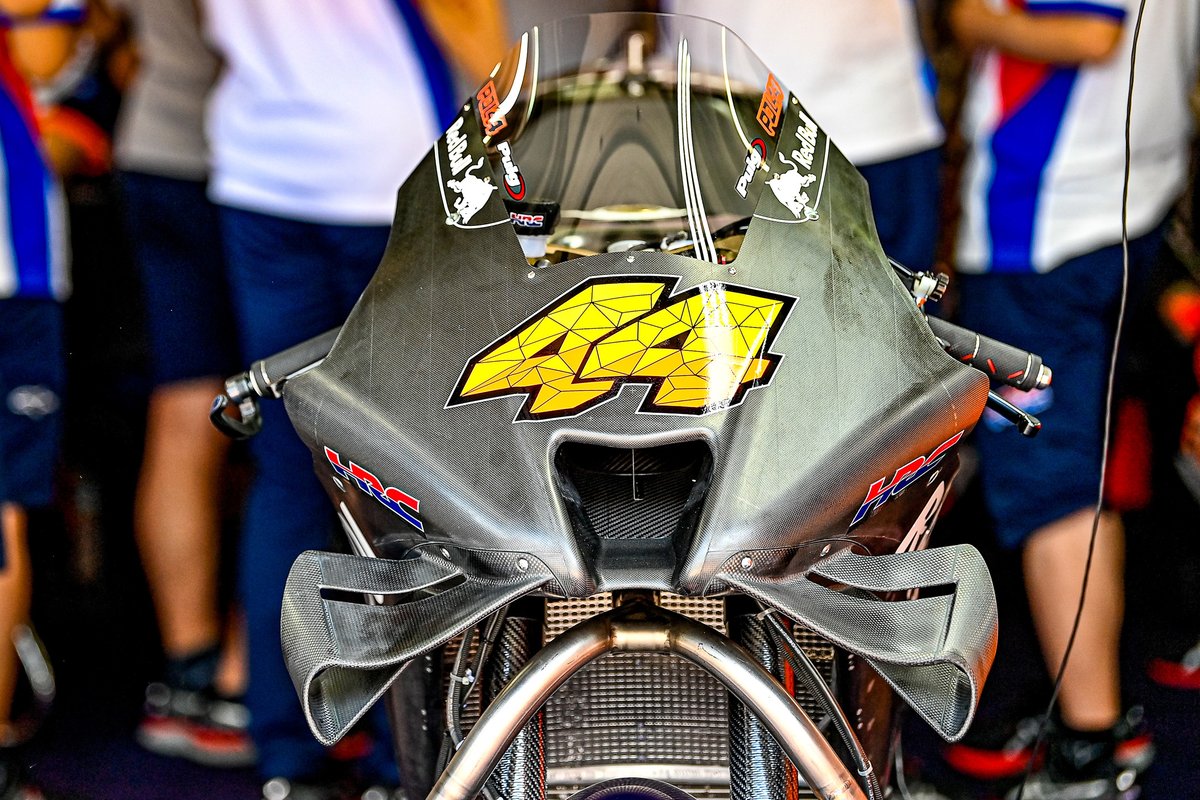 Detalle de la moto de Pol Espargaró, Repsol Honda Team