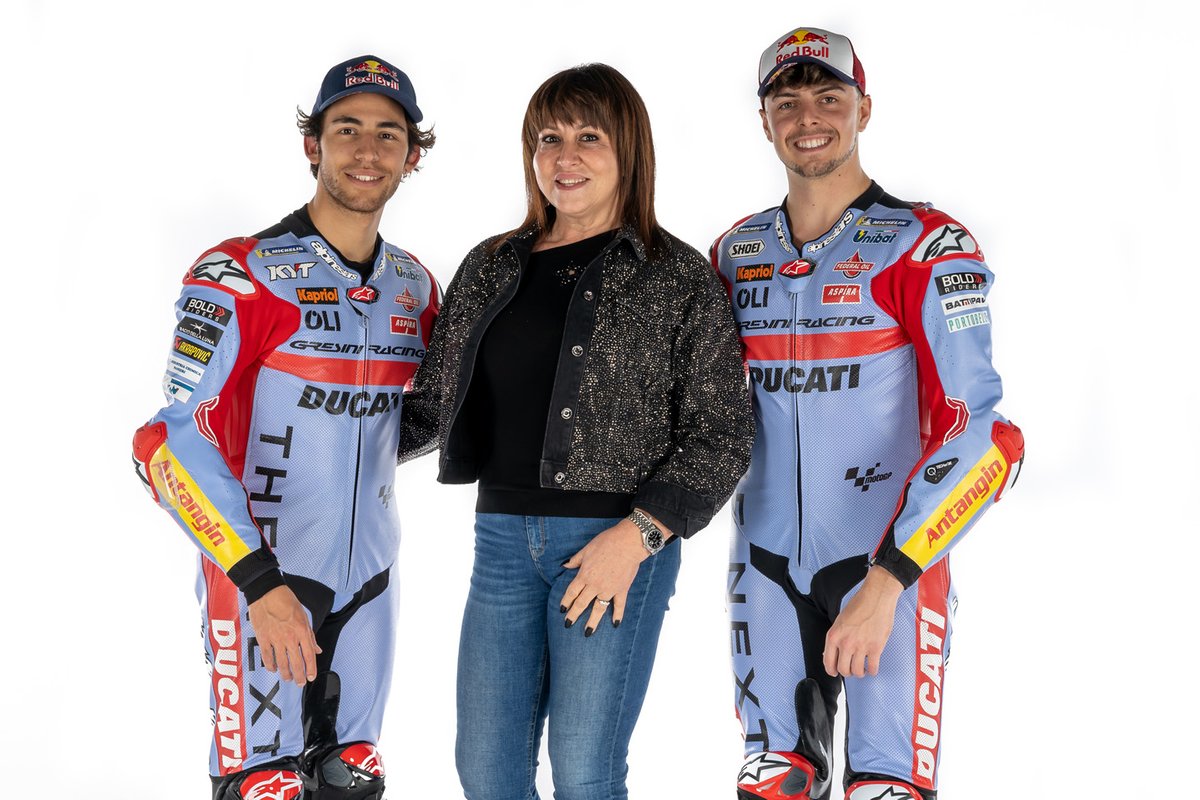 Enea Bastianini, Fabio Di Giannantonio, Gresini Racing con Nadia Padovani