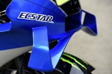 Detalle de las alas de la moto del Team Suzuki MotoGP